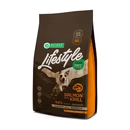 Сухий корм для собак Nature's Protection Lifestyle Grain Free Salmon, Krill Junior All Breeds 1.5 кг (NPLS45686)