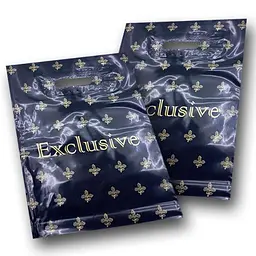 Поліетиленові пакети із прорізною ручкою (банан) розмір 30х40 "Exclusive" 50 шт/уп.