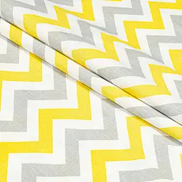 Комплект постільної білизни Home Line Зіг Заг 215х143 см сіро-жовтий (173838) - мініатюра 3