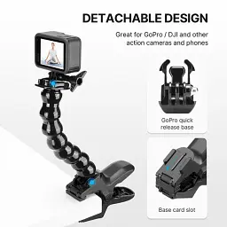 Тримач для телефона U-select Clamp Phone Mount with Adjustable Gooseneck UV-2997 MP-4 Black - мініатюра 7