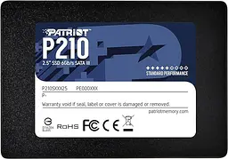 Накопичувач SSD 1Tb PATRIOT P210 2.5" SATA3 - мініатюра 3