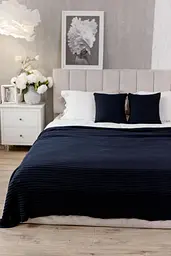 Плед 200х220 см COTTON синій (040382) - мініатюра 4