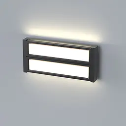 LED світильник настінний з сенсором Videx WL01, 12W 2800-4000-6000K чорний (28723-000) - мініатюра 4