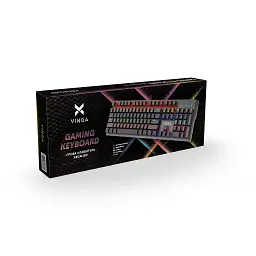 Клавіатура Vinga KBGM160 LED Outemu Blue USB Black (KBGM160 Black) - мініатюра 6