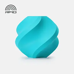 Пластик для 3D друку Bambu Lab PLA Basic Бірюзовий (Turquoise, 10605), філамент 1.75 мм, 1 кг, без котушки
