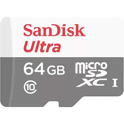 Карта пам'яті SanDisk microSDXC 64GB UHS-I Ultra A1 + SD Adapter (SDSQUNR-064G-GN3MA) [141591] - мініатюра 3