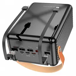 Зовнішній акумулятор повербанк із швидкою зарядкою Power bank Borofone BJ32 80000mAh PD22,5W Чорний - мініатюра 2