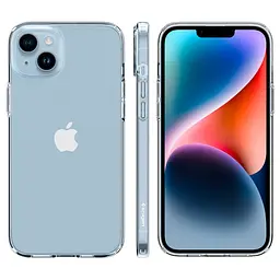 Оригінальний прозорий чохол Spigen Liquid Crystal для iPhone 14 Plus/15 Plus (6.7") Crystal Clear ACS06456 - мініатюра 7