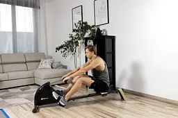 Гребний тренажер Hop-Sport HS-030R Boost золотистий - мініатюра 4