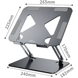 Підставка для ноутбука Laptop Stand 10-17" Aluminum Alloy Media-Tech - мініатюра 5