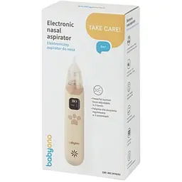 Аспіратор для носа BabyOno електронний з LCD екраном та мелодіями бежевий (1470/01) - мініатюра 7