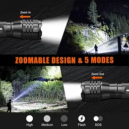 Світлодіодний ліхтар GEARLITE Надзвичайно яскравий комплект з 2 шт.алюмінієвий світлодіодний ліхтар - мініатюра 4