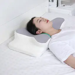 Ортопедична подушка для сну Метелик з ефектом пам'яті Memory Foam 50х30 см. Анатомічна подушка під шию - мініатюра 3
