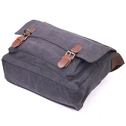 Чоловіча сумка для ноутбука з текстильним клапаном 36х33х10 см Vintage 36х33х10 см sum0021431 - мініатюра 3