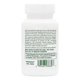 Вітаміни та мінерали NaturesPlus Zinc 10 mg 90 таблеток - мініатюра 3