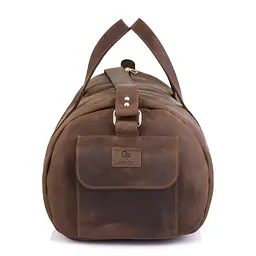 Дорожня шкіряна сумка GRANDE PELLE 24х55х31 см sum0026262 - мініатюра 6