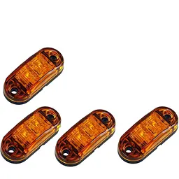 LED Габарит 65 х 28 мм 12/24V два діоди Помаранчевий 4 шт. (BD-0015R)