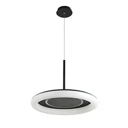 Люстра стельова LED Levistella 797MD6006 (500) BK, 70W, 3 режими, пульт, діаметр 500 мм, чорний метал, сучасний стиль - мініатюра 2