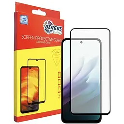 Скло захисне Dengos Full Glue Xiaomi Redmi 15 Black (TGFG-416)