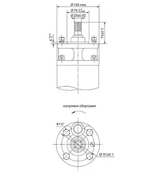 Насос відцентровий свердловинний DONGYIN 6SP46-13 380В 22кВт H 174(109)м Q 1100(800)л/хв Ø145мм +пульт (з 3х частин) (7777513) - мініатюра 4