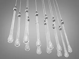 Люстра стельова LED Diasha 3003/12HR, 30W, хром, 12 ламп, для коридору та вітальні - мініатюра 2