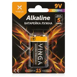 Батарейка Vinga 9V 6LR61 Alkaline (VJAB9V1)