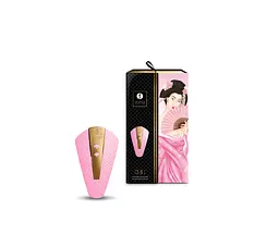 Кліторальний вібратор Shunga Obi Light Pink - мініатюра 6