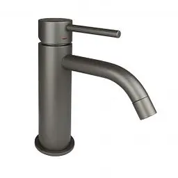 Змішувач для раковини Paffoni Light без донного клапана mercury grey LIG071MG, Сірий