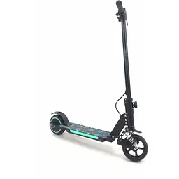 Дитячий Електросамокат E-Scooter ES3 LED + амортизатор Чорний - мініатюра 3
