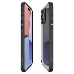 Прозорий чохол Spigen Ultra Hybrid Frost Black для iPhone 15 Pro (ACS06709) - мініатюра 4
