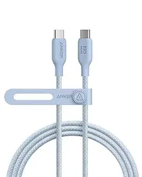 Кабель 3 метра Anker 240W Type-C to Type-C 3 м (A80E7031) синий