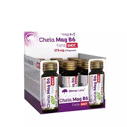 Вітаміни та мінерали Olimp Sport Nutrition Chela-Mag B6 Forte Shot, 9*25 мл - Вишня