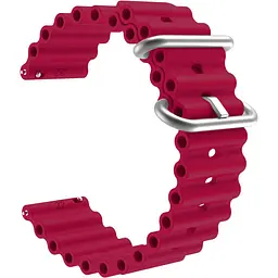 Універсальний ремінець для смарт-годинників Ocean Band 22mm Wine Red [84753]