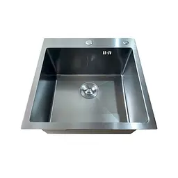 Кухонна мийка з нержавіючої сталі Mixxus MH5050 Micro Decor Graphite MI8213, Графит - мініатюра 3