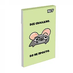 Блокнот Yes Mouse Says А7 48 аркушів клітинка 1 шт. в асортименті (152573) - мініатюра 5