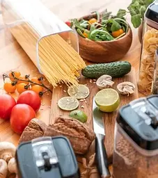 Набір контейнерів food для зберігання сипких круп та продуктів герметичні харчові ємності 5 шт - мініатюра 5