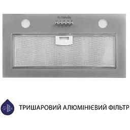 Витяжка Minola HBI 5262 GR Glass 700 LED вбудована - мініатюра 3