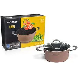 Каструля кована Holmer CR-1325-FABSL Royal з кришкою 2.5 л (CR-1325-FABSL Royal) - мініатюра 7