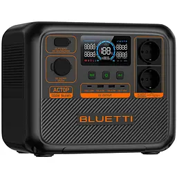 Зарядна станція Bluetti AC70P, 1000 Вт, 864 Вт/год (електростанція для дому, ДБЖ, UPS)