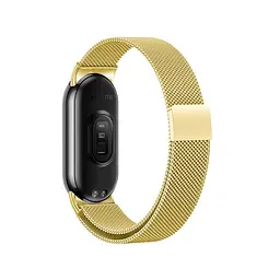 Ремінець для фітнес-браслета Boorui для Xiaomi Mi Band 8 і 9 міланська петля золотистий - мініатюра 3