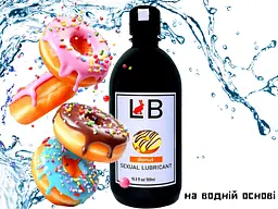 Лубрикант L.B. Sexual Lubricant Water Based Donut Пончик 500 мл - мініатюра 4