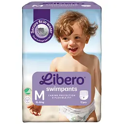Підгузки-трусики для плавання Libero Swimpants Medium 3 (10-16 кг), 12 шт. - мініатюра 2
