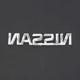 Емблема напис Nissan 120 x 22 мм скотч 3M - мініатюра 2