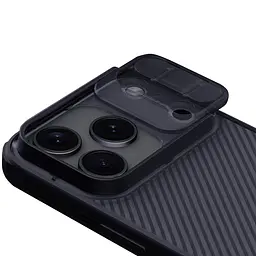 Карбонова накладка Nillkin CamShield Pro для Apple iPhone 17 Pro Max (6.9) Transparent black - мініатюра 4