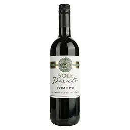 Вино Sole Dorato Primitivo IGP червоне сухе 1.5 л (0.75 л x 2 шт.) - мініатюра 2