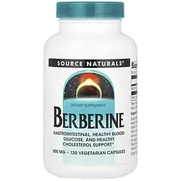 Берберін Source Naturals Berberine 500 мг 120 веганських капсул