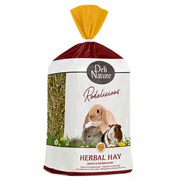 Сіно для гризунів Deli Nature Rodelicious Herbal Hay Daisy & Dandelion з ромашкою та кульбабою 600 г 21359