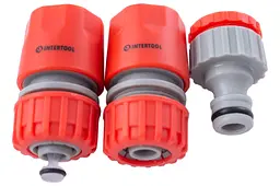 Пістолет розпилювач для поливу Intertool GE-0002 8 функцій x 1 адаптер x 2 конектора - мініатюра 4