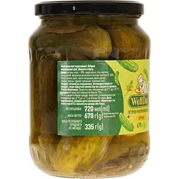Огірки WellDar мариновані слабокислі 675 г (914183) - мініатюра 3
