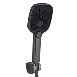 Змішувач для ванни Qtap Gemini (з душовим гарнітуром) QTGEM259GMB45684 Gunmetal Black PVD - мініатюра 4